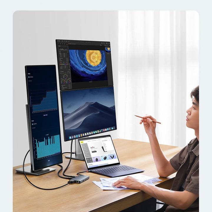 Actual product image Baseus PortalJoy 13 in 1 (USB-C, 13 Ports)