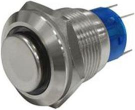 Produktbild RS PRO 19mm,stainless,SPST,latch,12V,Red,IP67