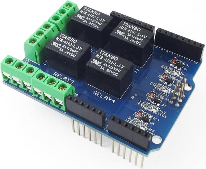 Actual product image Arduino 4 Relays Shield
