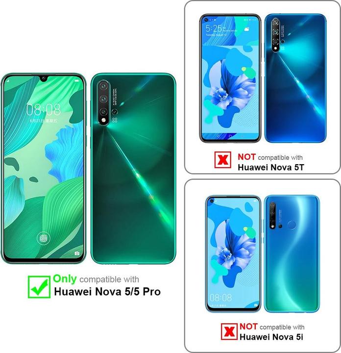 Produktbild Cadorabo Handykette für Huawei NOVA 5 / 5 PRO Necklace Hülle mit verstellbarem Kordelband