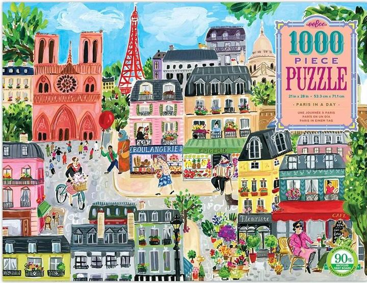 Actual product image Eeboo Paris in a Day Block (1000 pieces)