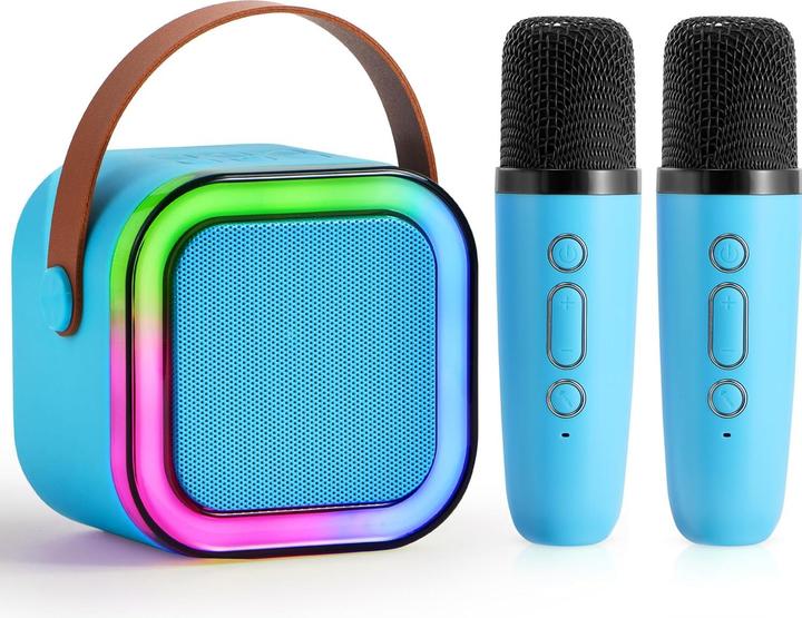 Produktbild Syncfun Karaoke-Maschine für Kinder mit Mikrofonen und Lichtern