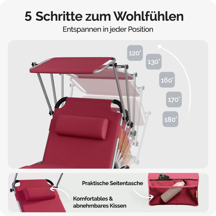 Immagine prodotto Casaria Sonnenliege (210 cm)