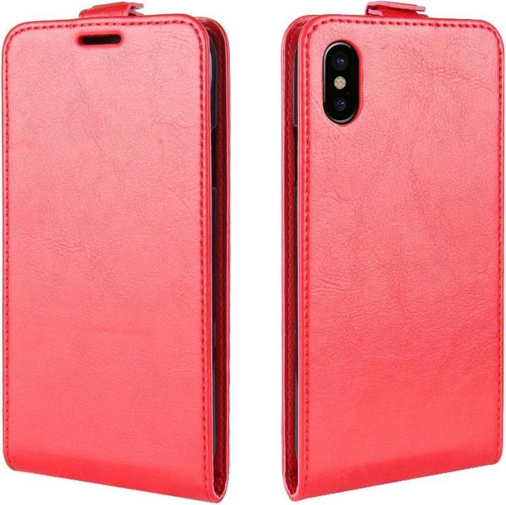 Image du produit Cover-Discount Etui à rabat en cuir avec compartiment photo vertical (Apple iPhone X, Apple iPhone XS)