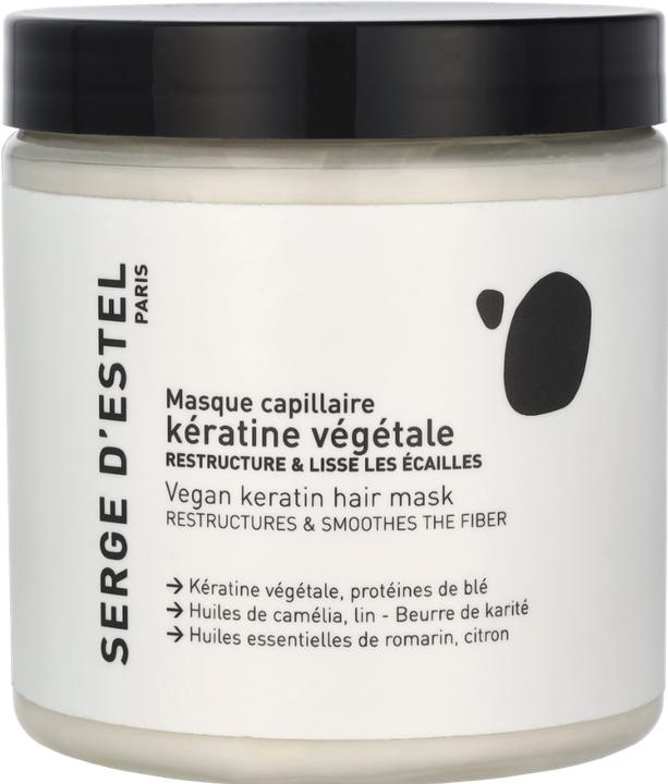 Produktbild Serge D'Estel PARIS Keratin Haar Maske 250g Brasilianische glättende Haarfaser Maske 100% Vegan
