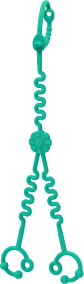 Little bear Kinderwagen Silikonkette - Caribbean Green