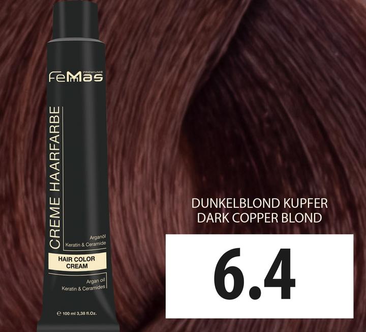 Produktbild FemMas 6.4) Haarfarbe Dunkelblond Kupfer 100ml (6.4)