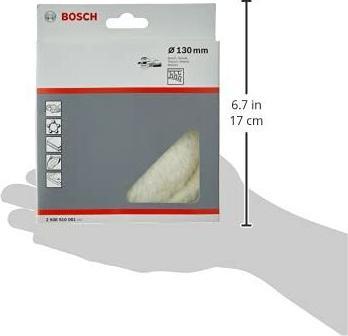 Produktbild Bosch Professional Zubehör Lammwollhaube für Exzenterschleifer, 130 mm, Klett, 1er-Pack
