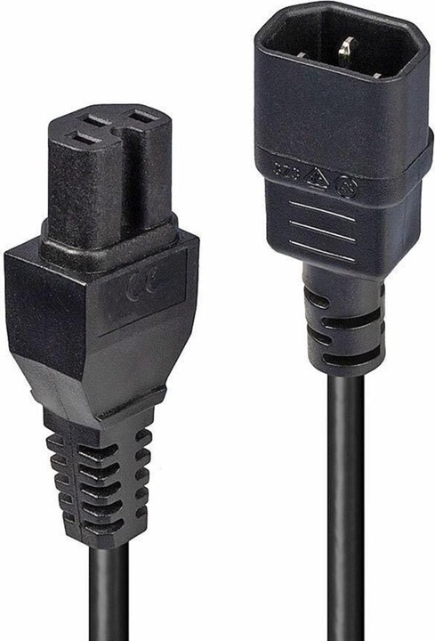 Produktbild Lindy 30314 Netzkabelverlängerung (2 m, C14)