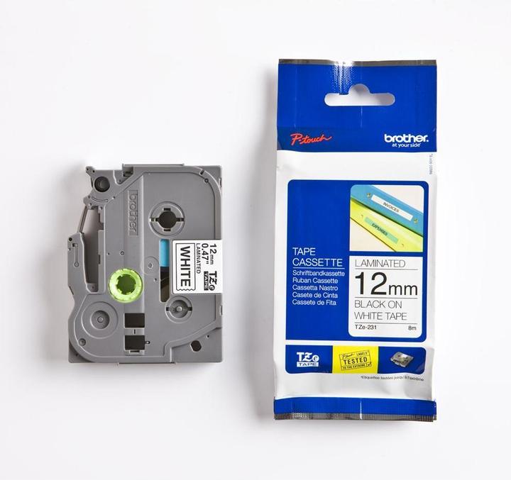 Immagine prodotto Brother TZe-231S (1.20 cm, Nero, Bianco)