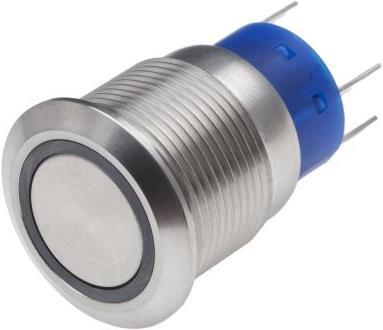 Produktbild RS PRO 19mm,stainless,DPDT,Ltch,Wht,110V
