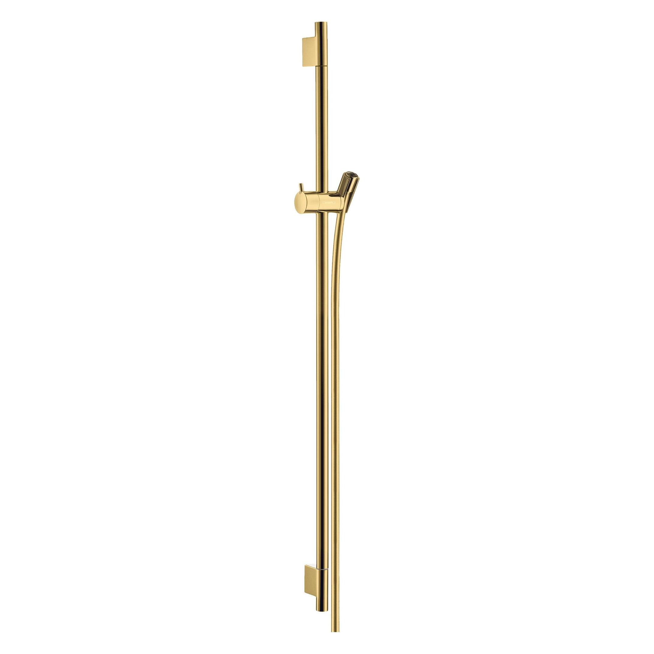 Hansgrohe, Douchestangen + Doucheschuiven, Unica S Puro 90cm Douchestang (gepolijst Goud Optiek)