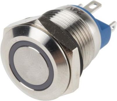 Produktbild RS PRO 12mm,Stainless,Grn,ring,mom,24V