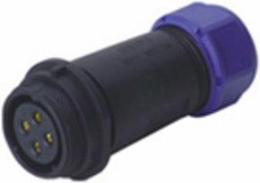 Produktbild RS PRO 3 WAY IN-LINE CABLE SOCKET 30A IP68