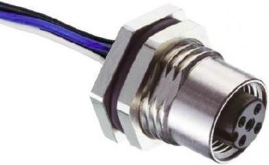 Produktbild RS PRO M12 Panel Mount Female, 5W 100mm,M16x1.5