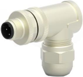 Produktbild TE Connectivity M12 MALE, 4P GOLD D_CODE RA SHIELDED PG9