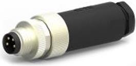 Produktbild TE Connectivity M8,SCREW, MALE,S,UNSHIELD,4P,GOLD