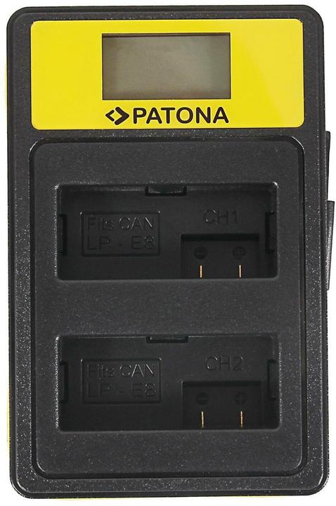 Actual product image Patona Charger Smart Dual LCD USB Canon LP-E8 (Camera battery charger)
