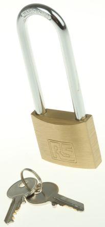 Produktbild RS PRO Solid Brass Long Shacke Padlock 40 mm