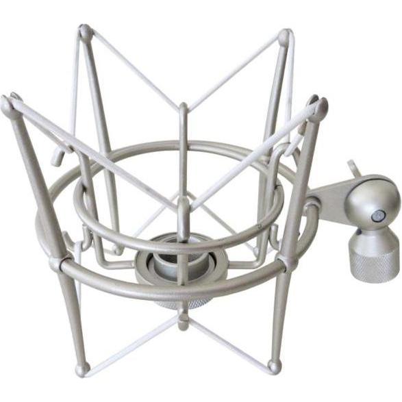Thumbnail - keepdrum MS089SV Silber Mikrofon-Spinne mit Kabel, Mikrofonspinne