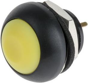 Produktbild RS PRO PB Switch Off-Mom SPST PC thr hole Yellw