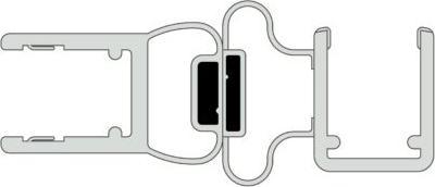Actual product image Pauli+Sohn Magnetic shower door seals 90