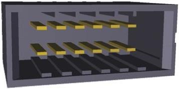 Produktbild TE Connectivity Header vert 12 way TAB 5.08mm D-3