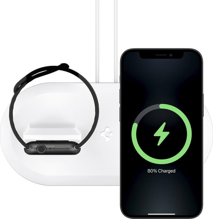 Produktbild Spigen Magfit Duo Apple Magsafe & Watch Charger Stand (5 W)
