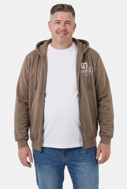 Produktbild Men+ Sweatjacke, Kapuze, Brustprint (L)