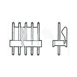 TE Connectivity Header,MTA100,straight,3.96mm,7way, Elektronikkabel + Stecker