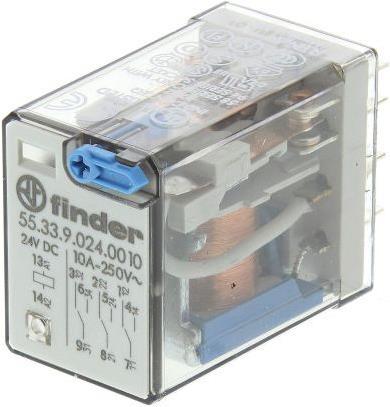 Produktbild Finder Steckrelais 24VDC 3 Wechsler Serie 55