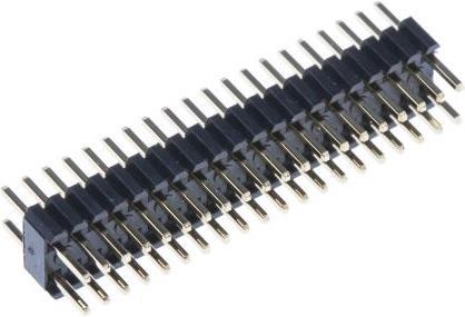 Actual product image RS PRO 40 way 2 row through board header,1.27mm