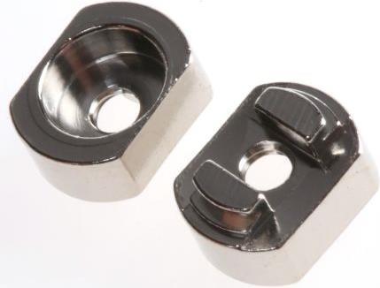 Produktbild Schroff Einpressnippel M2,5 Messing vernickelt