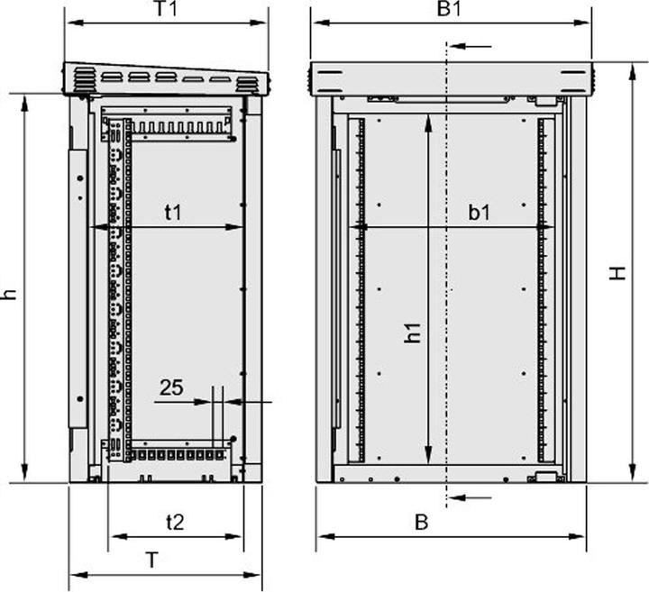 Image du produit Schroff Armoire d'extérieur (Rack 19 pouces)