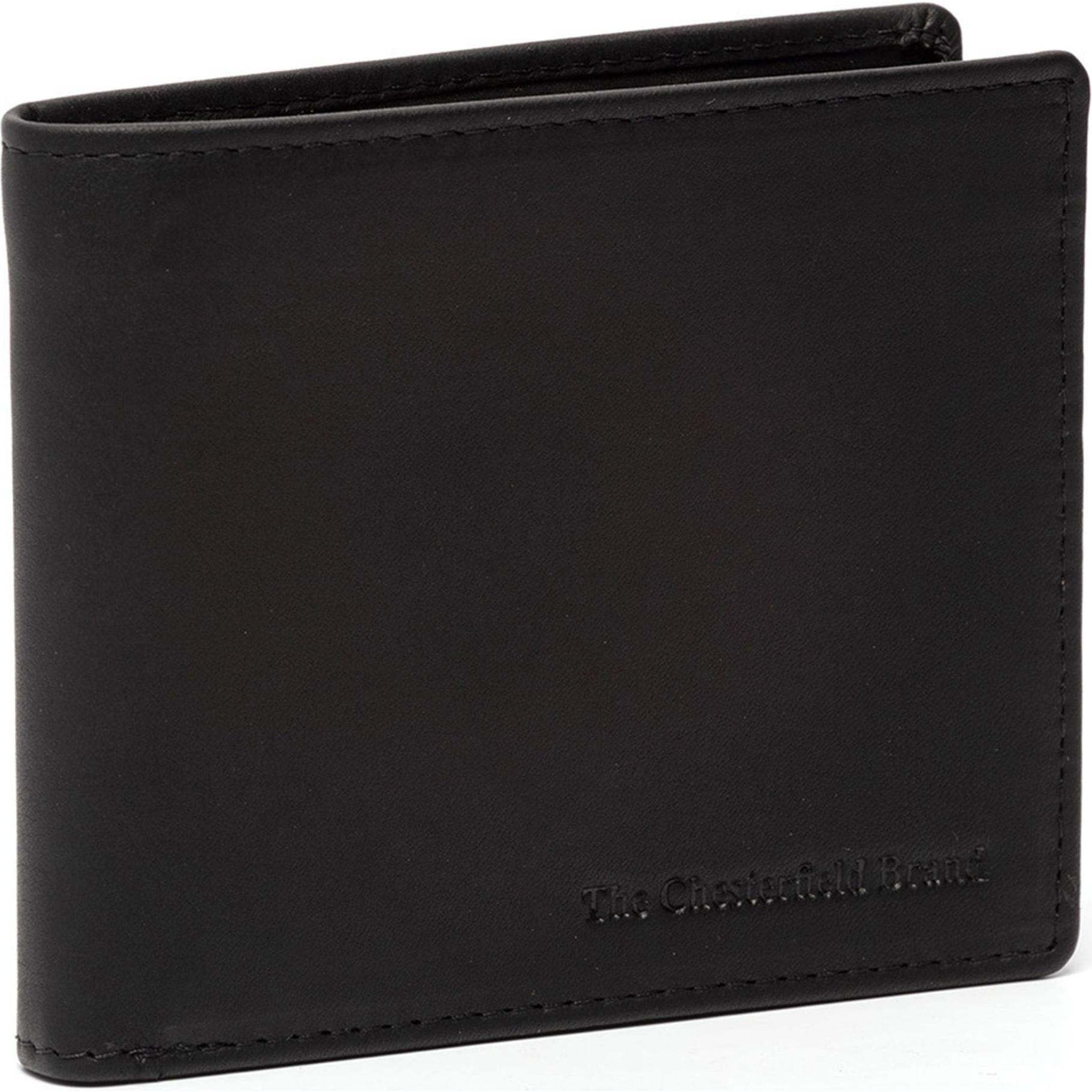 The Chesterfield Brand, Herren, Portemonnaie, Wax Pull Up Geldbörse RFID Schutz Leder 11 cm, Schwarz