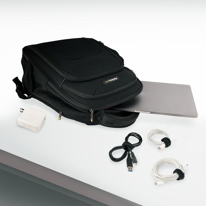 Produktbild StarTech com 6in Hook and Loop Cable Ties - 50 Pack - Black - Reusable Cable Straps - Adjustable and (Klettkabelbinder, 150 mm, 50 Stk.)