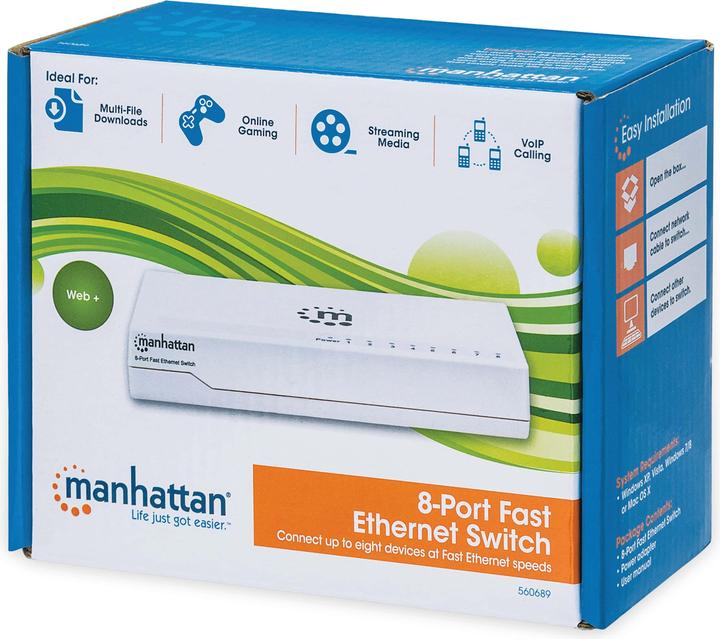 Immagine prodotto Manhattan 560689 Interruttore (8 porte)