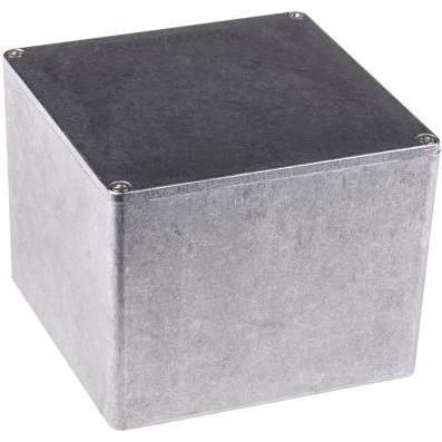 Thumbnail - Hammond Gehäuse Aluminium 120x120x90mm (Gehäuse), Elektronikzubehör + Gehäuse, Silber
