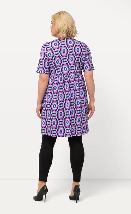 Immagine prodotto Ulla Popken Maglia dal taglio lungo e svasato con nastri, scollo a girocollo e mezze maniche (50, 52)