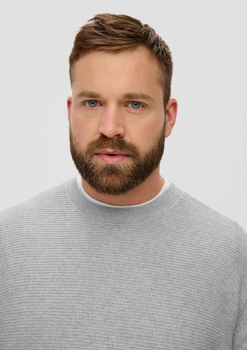 Immagine prodotto s.Oliver Strickpullover Strickpullover mit Waffelpiqué-Muster (5XL)