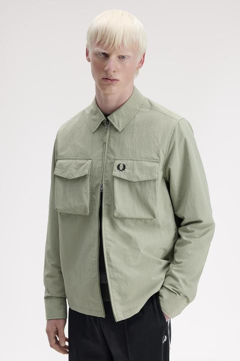 Actual product image Fred Perry Utility overshirt in ripstop (XL)