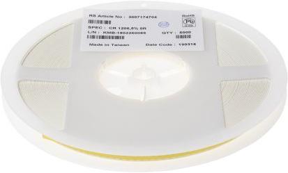 Produktbild RS PRO 1206 Resistor, 0.25W,5%,0R