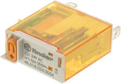 Actual product image Finder Plug in relay w/ LED, 16A, 24Vac, SPDT