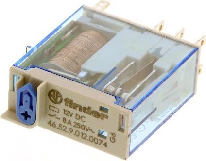 Produktbild Finder Relais 8A 12VDC 2-Wechsler mit LED