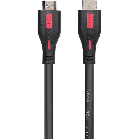 S-Link Kábel - SL-HDM4K25 (HDMI2.0 kábel, 4K/60Hz, apa/apa, 25m) (25 m), Cavo video, Nero