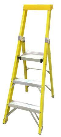 Produktbild RS PRO GRP Platform Step 1 x 3 treads (Plattformleiter, 148 cm)