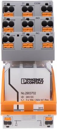 Produktbild Phoenix Contact RIF-4 Relay Module assembled 24DC/3x21
