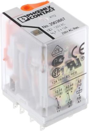 Produktbild Phoenix Contact REL-IR2 Plug In Power Relay 120AC/2X21