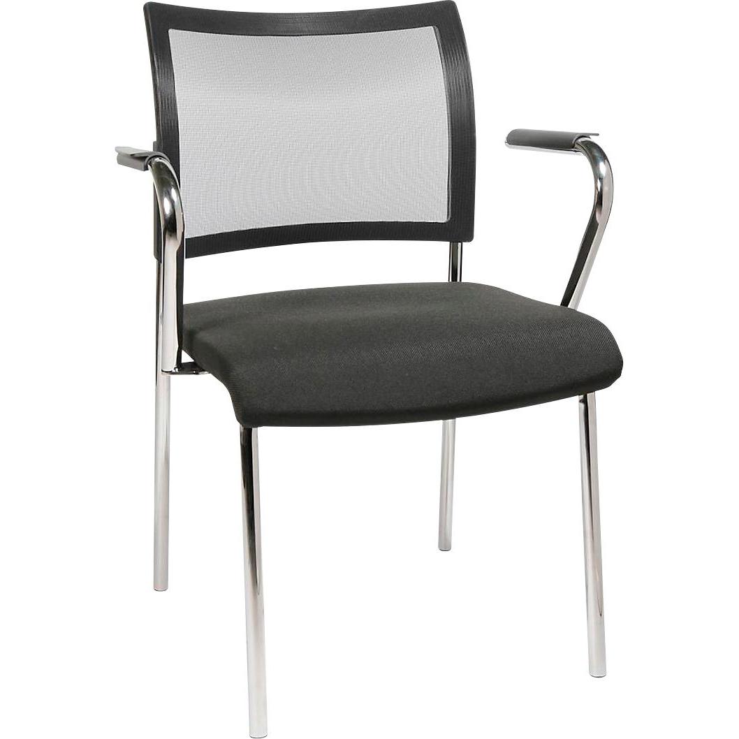 Topstar, Bürostuhl, Besucherstuhl, 4-Fuss, Netz oder Polster, ohne Armlehnen, im 2er-Set