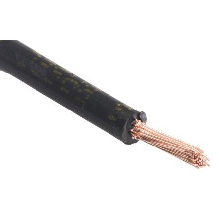 Rs Pro, Kabelleitung, 2491B 2.5mm black LSHF equipment wire (100 m)